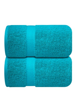 Premium Teal Bath Sheets – Pack of 2, 90cm x 180cm Large Bath Sheet Towel - 100% Cotton Ultra Soft and Absorbent Oversized Towels for Bathroom, Hotel & Spa Quality Towel by Infinitee Xclusives - pzsku/Z6493616BE93E8AD28B26Z/45/1748902412/3e9a23e3-4313-4ae7-9536-321de8823277