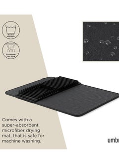 Black Drying Rack Mat – Absorbent Kitchen Dish Drying Pad for Countertops, Heat-Resistant and Non-Slip - pzsku/Z64937062B9EAF2AF6E1BZ/45/_/1740223863/396cd143-f514-4e33-b5fe-b93079181846