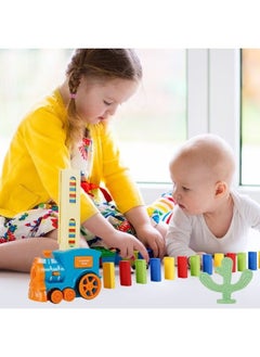 Domino Train Toy 60PCS Domino Train Blocks Set Automatic Domino Laying Electric Train with Sound Kids Building and Stacking Train Dominoes Game Toys for Boys Girls - pzsku/Z64938C0D3D21F0004AC4Z/45/_/1720981282/8be64732-cdd5-49c7-b81f-05665b02e1da