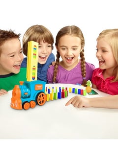 Domino Train Toy 60PCS Domino Train Blocks Set Automatic Domino Laying Electric Train with Sound Kids Building and Stacking Train Dominoes Game Toys for Boys Girls - pzsku/Z64938C0D3D21F0004AC4Z/45/_/1720981302/79b1b17f-fff3-45d9-b25c-de5a06ca9f15