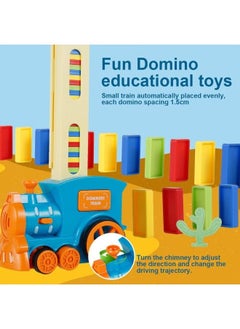 Domino Train Toy 60PCS Domino Train Blocks Set Automatic Domino Laying Electric Train with Sound Kids Building and Stacking Train Dominoes Game Toys for Boys Girls - pzsku/Z64938C0D3D21F0004AC4Z/45/_/1720981312/0842e8d1-d383-49b5-8053-9dae4f537fac