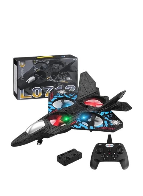 RC Aeroplane 2.4GHz Remote Control L0712 Quadcopter Floating Fighter Plane – RTF Airplane Toy with Colored Lights and USB Charging, Ideal for Beginners, Kids, and Adults