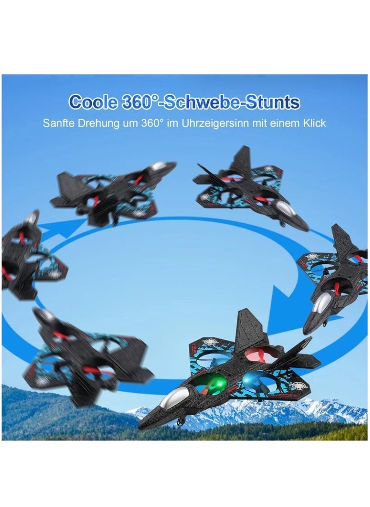 RC Aeroplane 2.4GHz Remote Control L0712 Quadcopter Floating Fighter Plane – RTF Airplane Toy with Colored Lights and USB Charging, Ideal for Beginners, Kids, and Adults