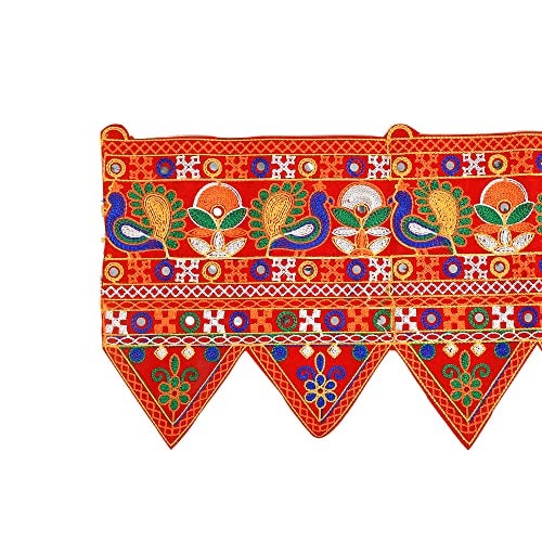 Ascension Designer Elephant Flower Traditional Art Handmade Big Door Bandarwal toran for Home Decor Hangings for DecorationToran for Main Big Door Size-49 Inch Multicolor (Pack of 1) (Design 1) - Image 3