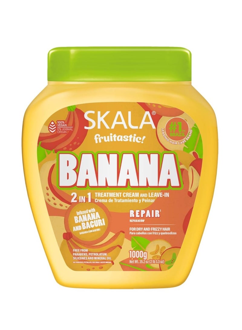 Banana  Bacuri 2 in 1 Brazilian Hair Treatment Cream 1000g