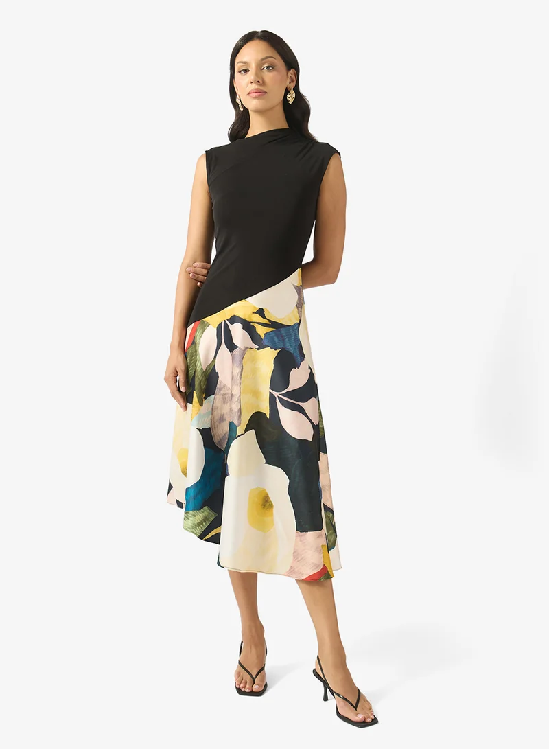 Ted Baker Aeslyn Printed Jersey Midi Dress