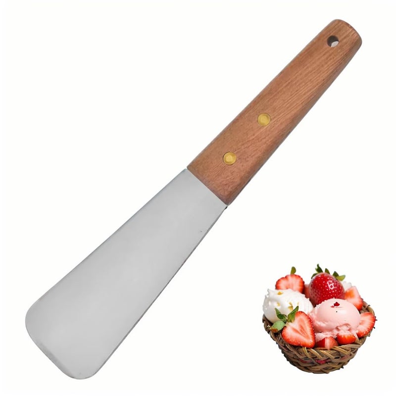 Ice Cream SpadeStainless Steel Ice Cream Shovel with Wooden Handle