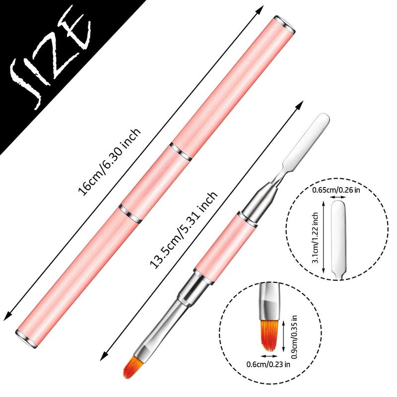 Beauty Empire 2 In 1 Nail Brushes Stainless Steel Gel Nail Tool For Acrylic Nails - Image 2