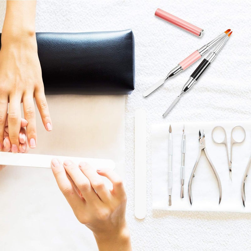 Beauty Empire 2 In 1 Nail Brushes Stainless Steel Gel Nail Tool For Acrylic Nails - Image 4
