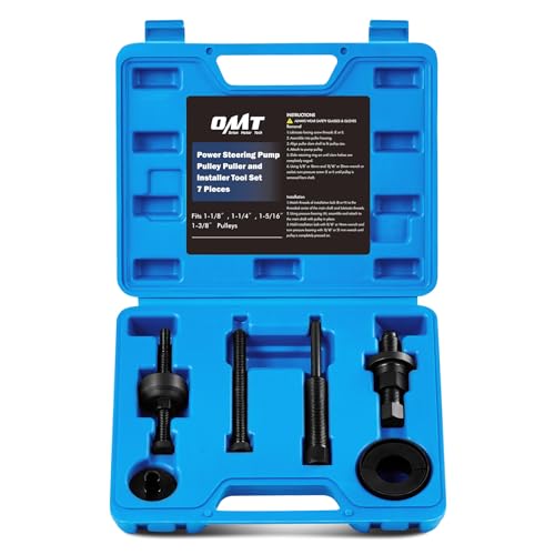 Orion Motor Tech Power Steering Pump Pulley Puller/Installer Tool Set, Pump Pulley Remover Installer Tools Compatible with Ford, GM, and Chrysler Vehicles - Image 1