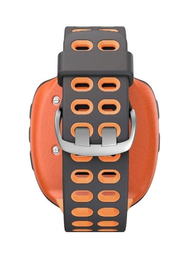 NIBEMINENT Two-Colour Silicone Replacement Strap Watchband For Garmin Forerunner 310XT Grey - Image 5