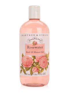 Crabtree & Evelyn Crabtree & Evelyn Bath and Shower Gel, Rosewater, 16.9 Fl Oz 
