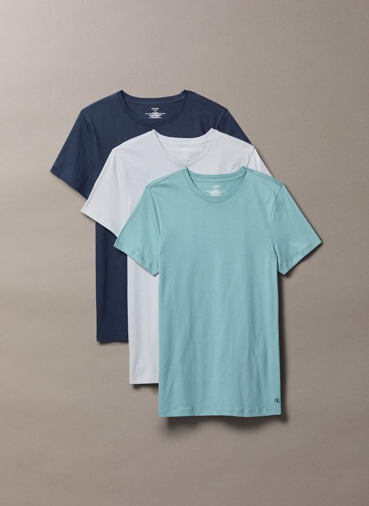 CALVIN KLEIN 3 Pack Crewneck T-Shirt - Cotton Classics - Image 1