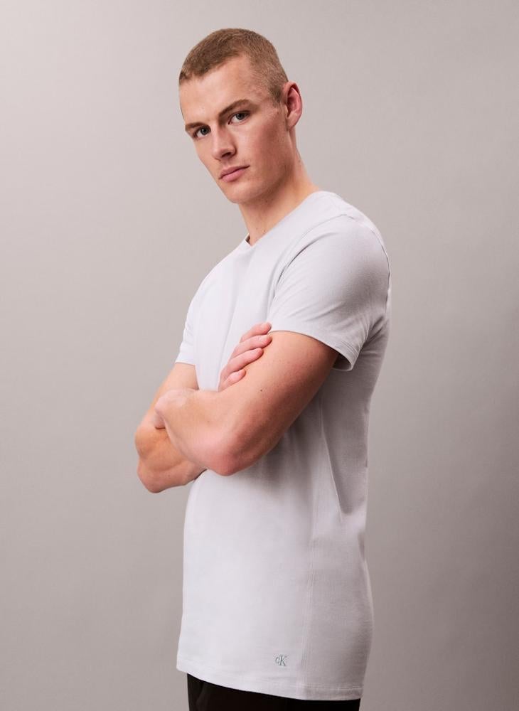 CALVIN KLEIN 3 Pack Crewneck T-Shirt - Cotton Classics - Image 4