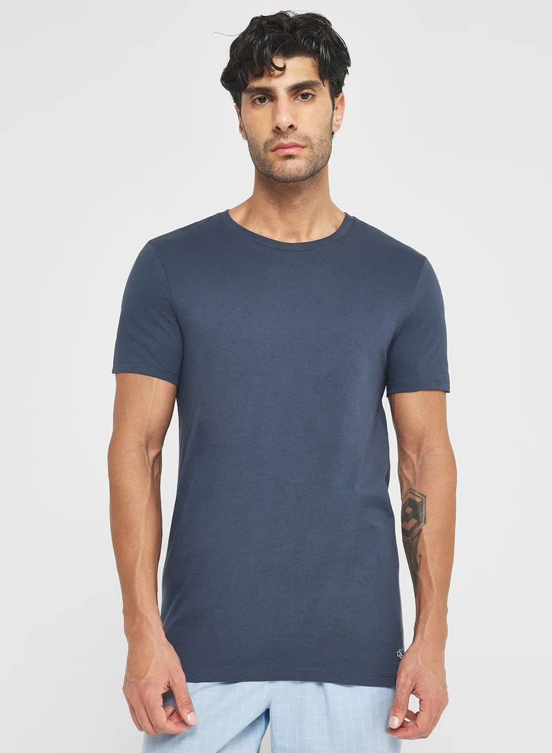 كالفن كلاين ثلاث قطع تي شيرت بياقة دائرية قطن كلاسيكي