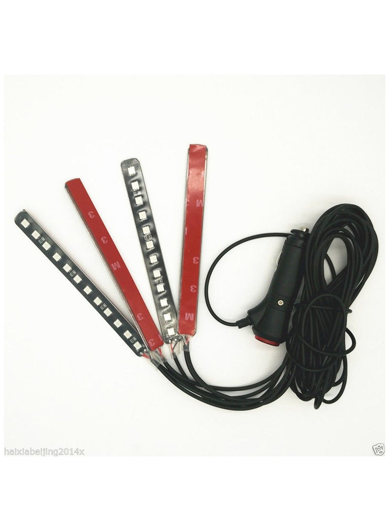 سيارة LED شريط الضوء, سيارة 4pcs 36 LED سيارة الأضواء الداخلية تحت مجموعة الإضاءة مقاومة للماء,الغلاف الجوي نيون أضواء الشريط للسيارة,DC 12V - Image 5