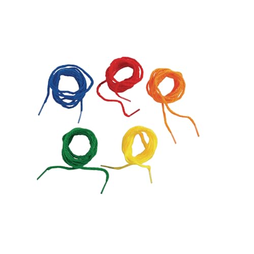 Colorations YARNTIP Tipped Lacing Yarn for Kids, 100 Pieces, Assorted Colors, 32 Inches Long, Weaving, Beading, Arts & Crafts, Jewelry, Motor Skills, Reusable, Stringing Activities - Image 1