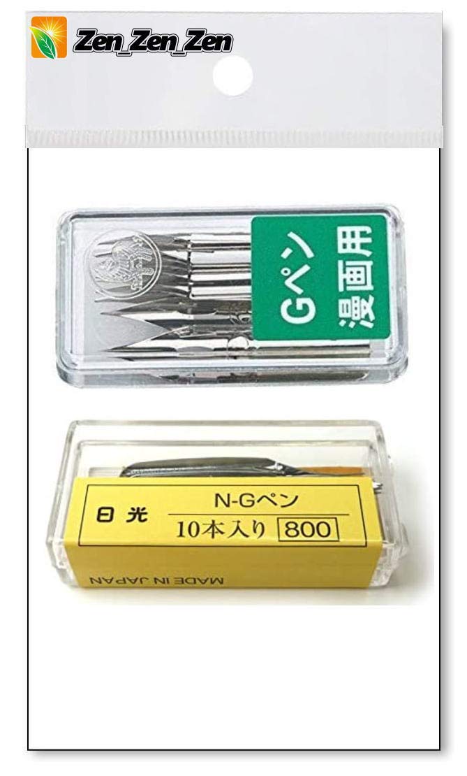Tachikawa Nikko G Pen Nib 10 Pics Set Zebra G Pen Nib 10 Pics Set,and Anti Rust Paper Included - Image 4