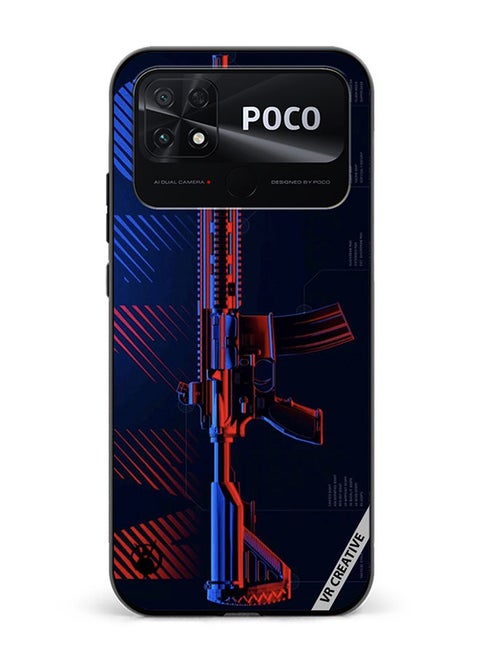Protective Case Cover For Xiaomi Poco C40 Gun Design Multicolour
