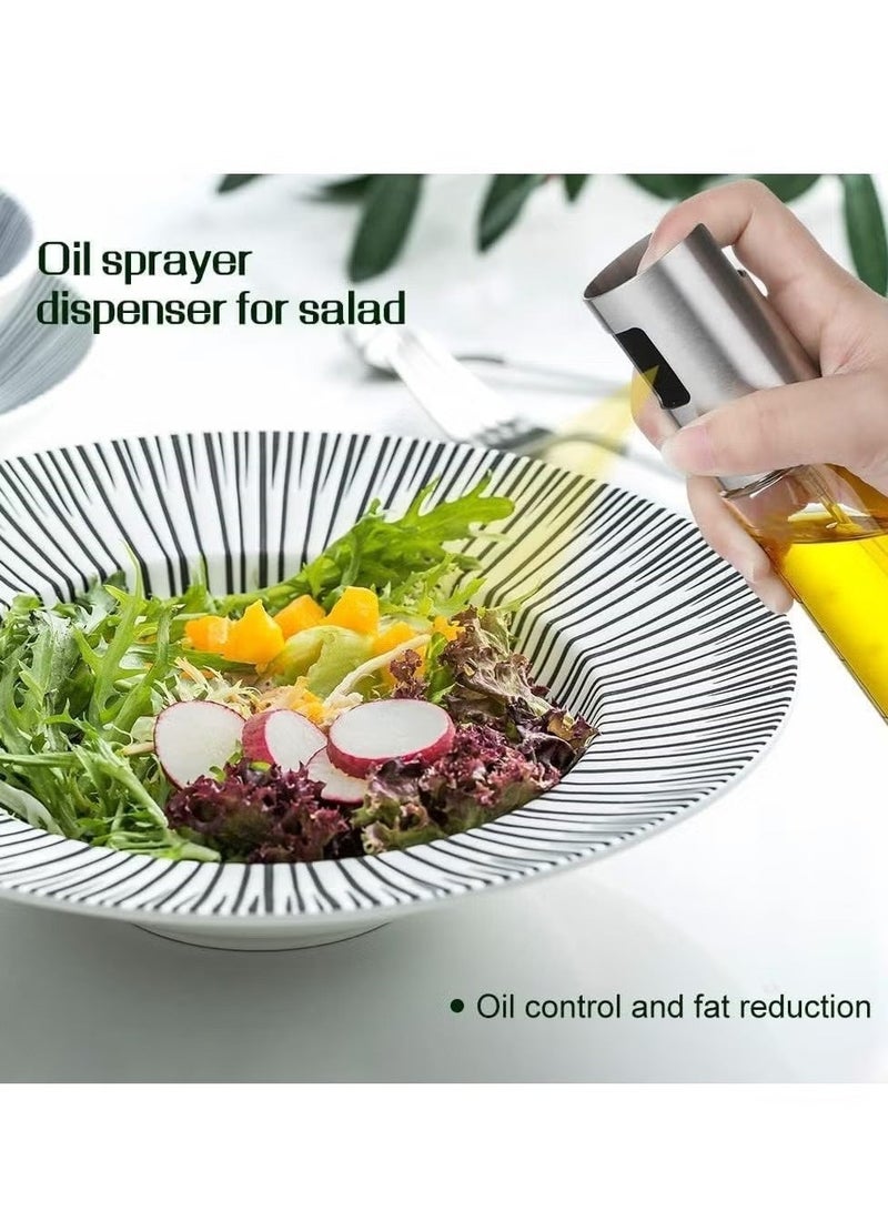 CIVORA Oil Spray Bottle for Cooking (2PCS, 100ml Refillable Glass) – Premium Oil Sprayer for Air Fryer, Baking, Grilling & BBQ – Cooking Oil Spray Dispenser for Vinegar & Soy Sauce - Image 4