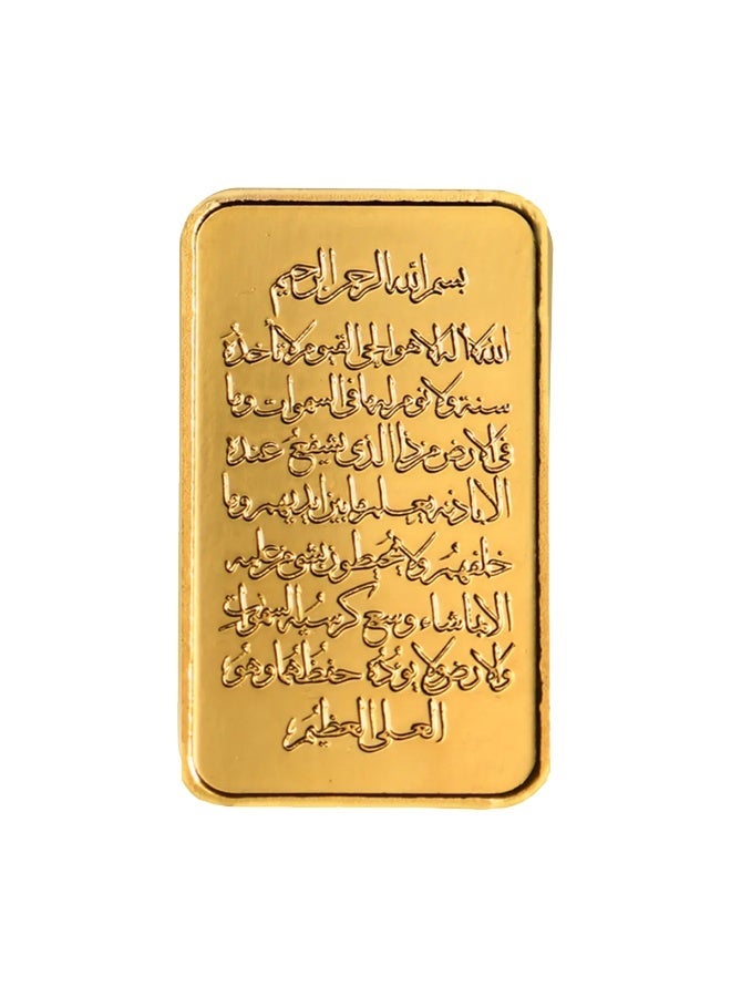 بي تي سي 2.5جم سبيكة ذهب عيار 24 - آية الكرسي - Image 2