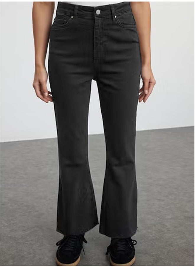 trendyol Jeans - Black - High Waist 