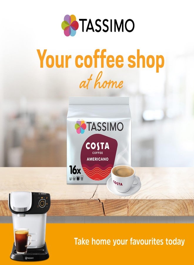 TASSIMO Costa Americano 16 T DISCs (Pack of 5, Total 80 T DISCs), white and red - Image 2
