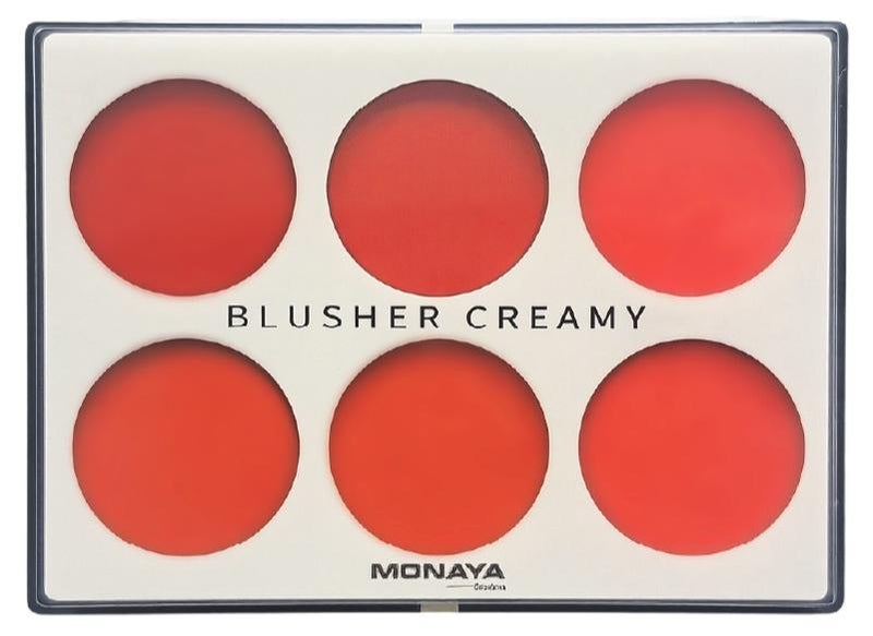 Monaya S001 Creamy Blush Set - 6 Colors, Long-Lasting & Moisturizing Formula, 12g Each, Perfect for All Skin - Image 1