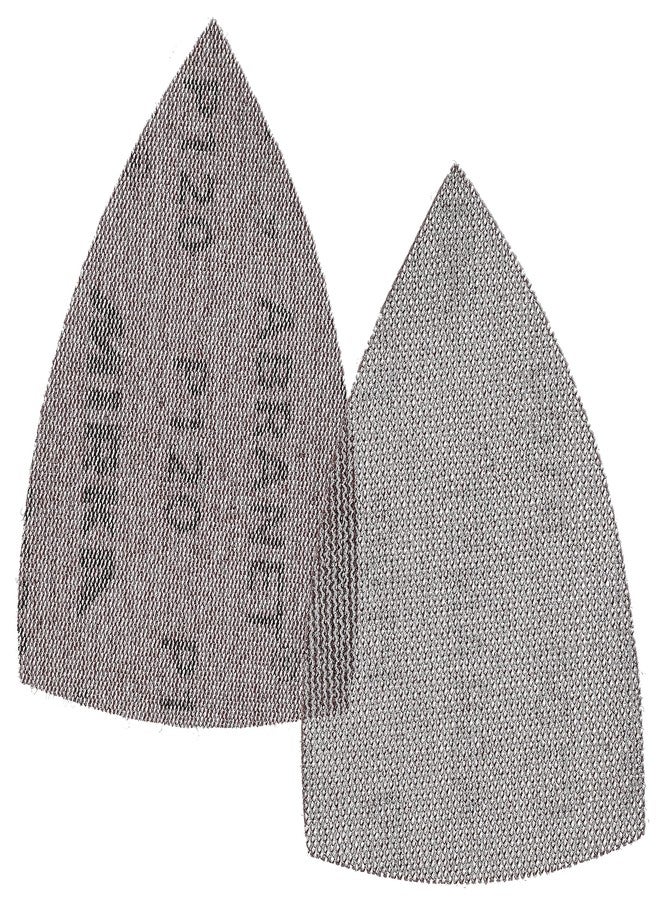 ميركا أقراص صنفرة مثلثة الشكل من Mirka Abranet Delta / مقاس 4×6×6 بوصة / حبيبات 120 / أقراص صنفرة بخطاف وحلقة / 10 قطع / 9A-219-120RP - Image 4