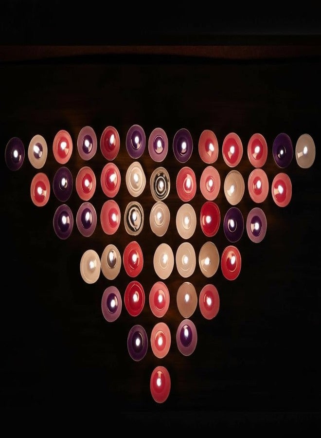 PoPo Toys ١٠٠ شمعة صغيرة من شمع البارافين، مدة احتراق ٣ ساعات، زينة ديوالي بدون بقايا، بدون دخان، (١٠٠ قطعة بدون رائحة) | بوبو تويز® - Image 3