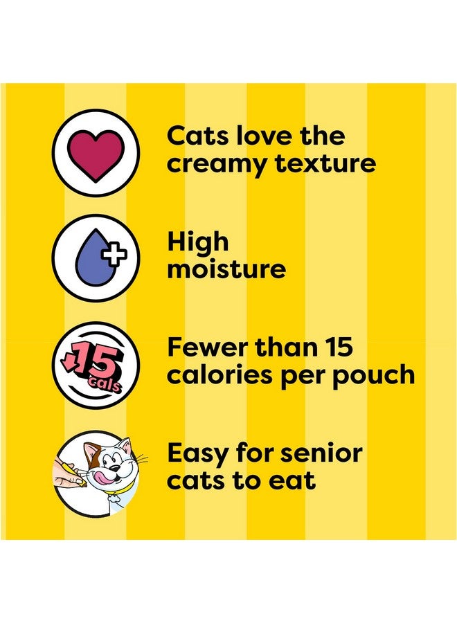 Temptations Creamy Puree with Salmon Lickable, Squeezable Cat Treats, 0.42oz Pouches, 4 Count (Pack of 11) - Image 3