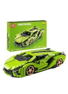 10011 Educational Mini SAI Sports Car MOC Building Blocks and Construction Toy for Boys & Girls, Adult Collectible Model Cars Set to Build, 1:14 Scale Sports Car Model (1133 Pcs)