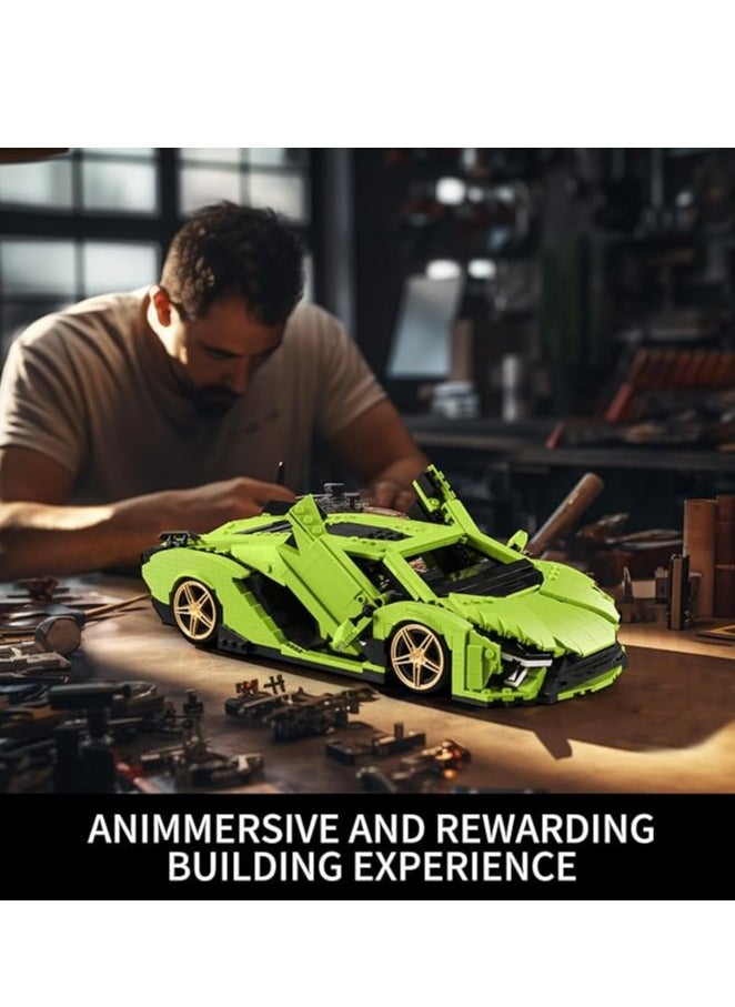 mould king - 10011 Educational Mini SAI Sports Car MOC Building Blocks and Construction Toy for Boys & Girls, Adult Collectible Model Cars Set to Build, 1:14 Scale Sports Car Model (1133 Pcs) - Image 1