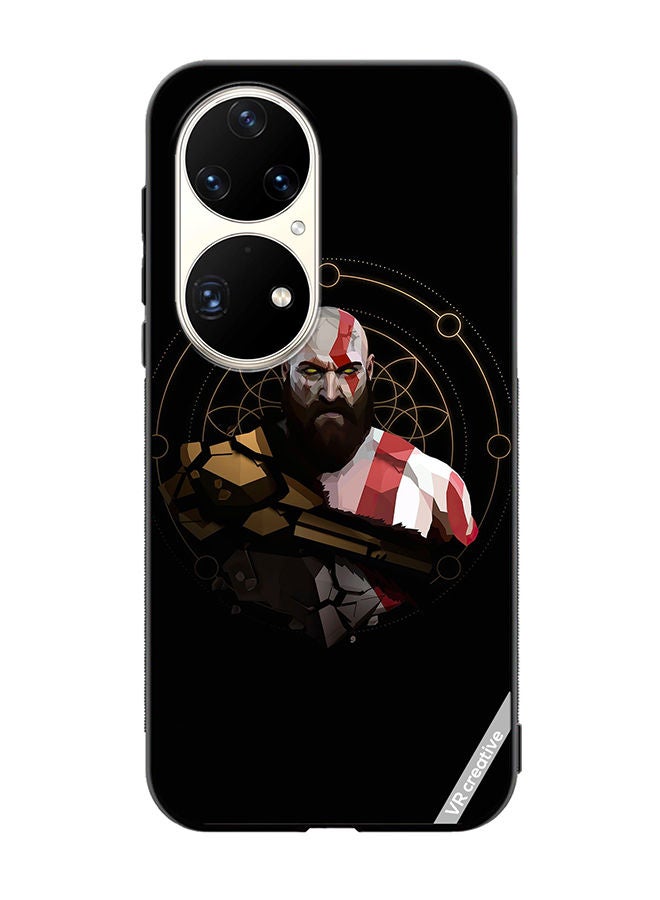 VR CREATIVE Protective Case Cover For Huawei P50 Pro God Of War, Kratos Design Multicolour - Image 1