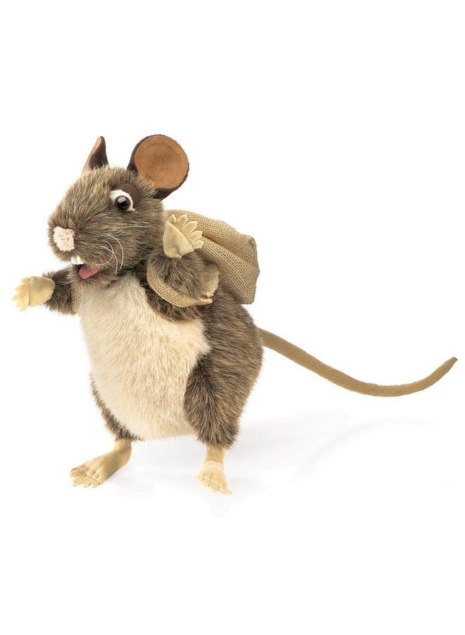Folkmanis Pack Rat Hand Puppet, Brown, Beige, 1 EA - Image 1