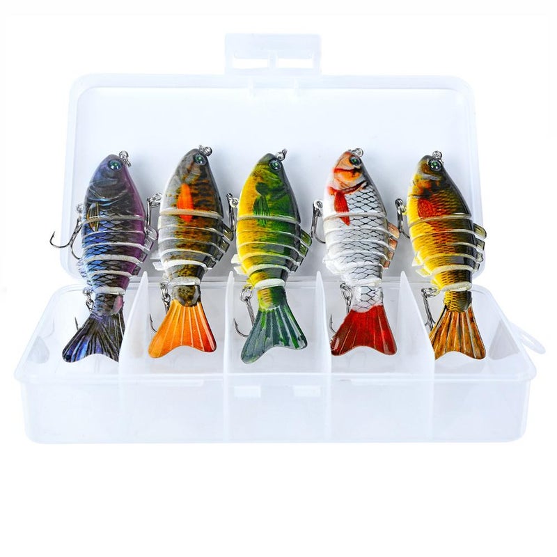 10cm multi-segmented fish lure, 15.5g, seven-segmented artificial lure for long-distance casting. - Image 1