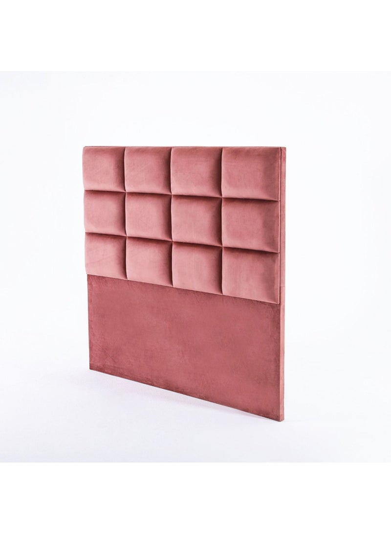 Karnak Square Design Upholstered Velvet Bed Frame Bedroom Furniture Strong And Sturdy Modern Design Wooden Bed | Quiet & Comfortable Bed (USA - Queen 150x200cm, Pink ) - Image 5