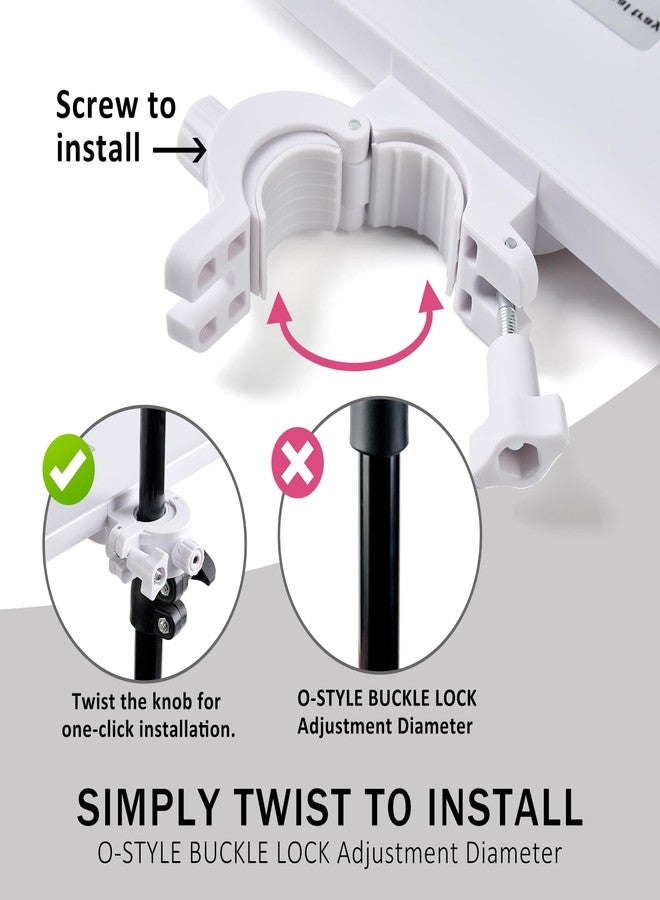 KONOVOLY Lash Tray Holder (9 inch×6.7 inch), Adjustable Plastic Essential Organizer Stand for Lash Techs, Eyelash Extension Supplies Perfect for Salon or Homes Use by KONOVOLY(White) - Image 5