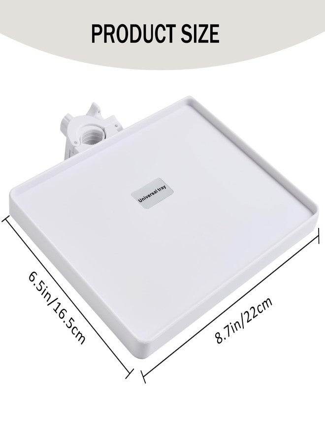 KONOVOLY Lash Tray Holder (9 inch×6.7 inch), Adjustable Plastic Essential Organizer Stand for Lash Techs, Eyelash Extension Supplies Perfect for Salon or Homes Use by KONOVOLY(White) - Image 4