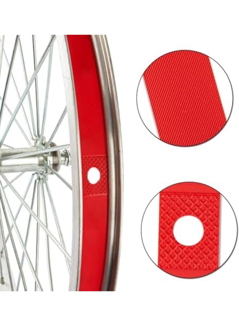 SYOSI بطانة جنط الدراجة، شريط بطانة إطار الإطارات للدراجات 29"، 700C، زوج من شرائط الجنط لإطارات الدراجات، مصممة لمقاومة الثقب وطول العمر (2PCS، أحمر) - Image 5