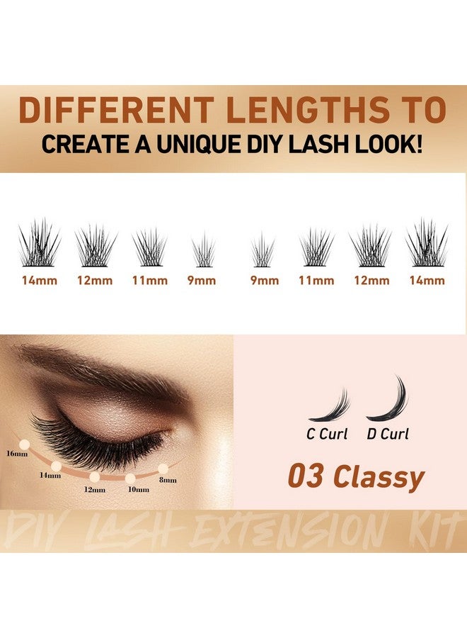 ميوفيو وصلات رموش متجمعة مكونة من 192 قطعة رموش متجمعة رموش فردية متجمعة رفيعة للغاية رموش صناعية ناعمة من فرو المنك صينية مختلطة - Image 2