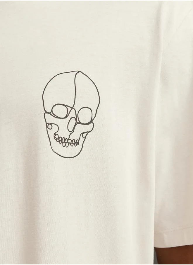 JACK & JONES Graphic Print Crew Neck T-Shirt