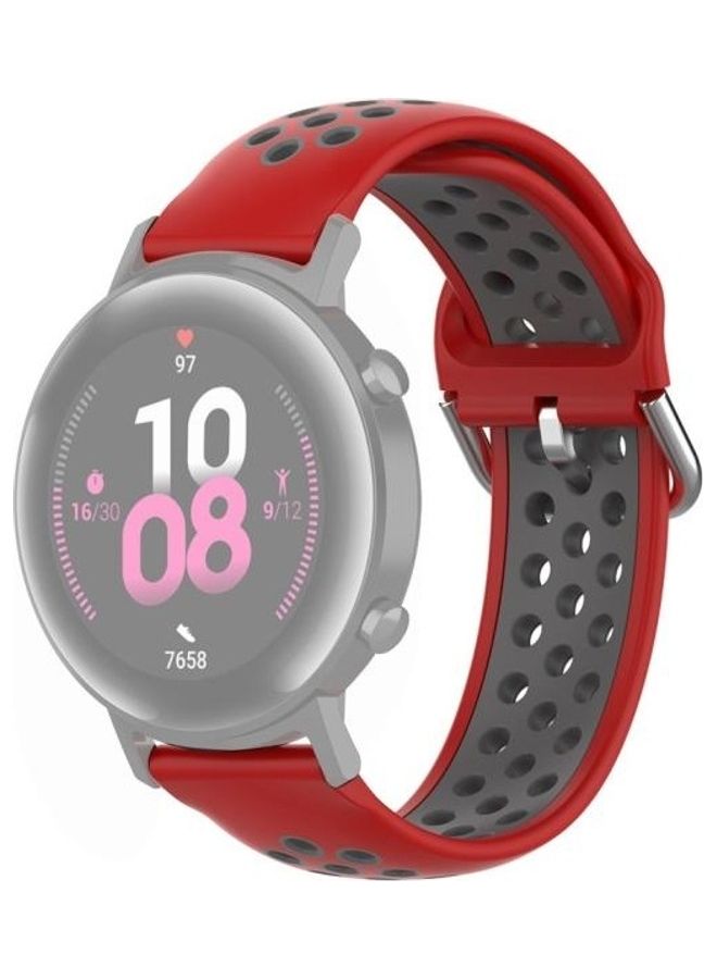 BGM Two Color Sport Wrist Strap Watchband For Huawei Watch GT2 Red/Grey - Image 1