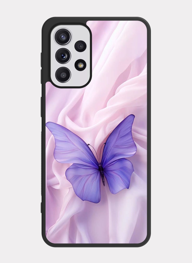 بكسلات كفر سامسونج جالكسي ايه 52 فراشة بنفسجية بنفسجي - Image 1