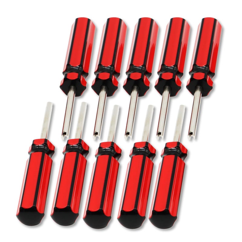 Yunnergo 10Pcs Car Auto Screwdriver Valve Stem Core Remover Tire Tube Installer Repair Tool 6523339 - Image 1