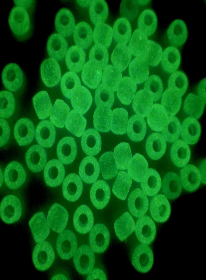 Looconi maney 600 Pieces UV Beads Multi Color Changing UV Reactive Plastic Pony Beads Glow in The Dark - Image 5