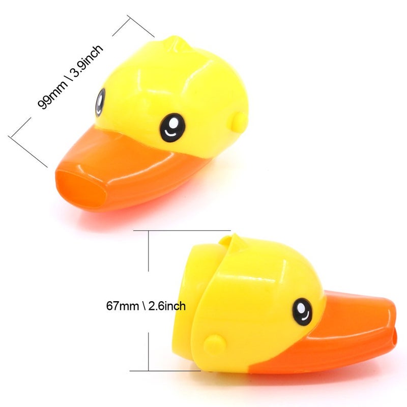 Rustark 3Pcs Cartoon Faucet Extender Sink Handle Extender for Toddler, Baby, Children Safe and Fun Hand-Washing Solution (Set of 3, Yellow Duck, Pink Elephant, Blue Dolphin) - Image 3