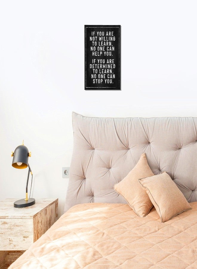 BIWSHA Office Decor, Motivational Wall Art Decor for Office, Inspirational Quotes Wall Art for Men Women, Canvas Paintings 11x14 Inches, If You Are Not Willing to Learn - Image 4