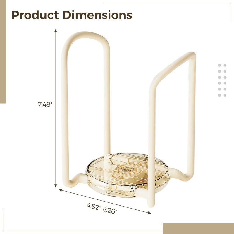 Expandable 2 Piece Dish Rack Set Adjustable Kitchen Plate And Bowl Organizer - Image 5