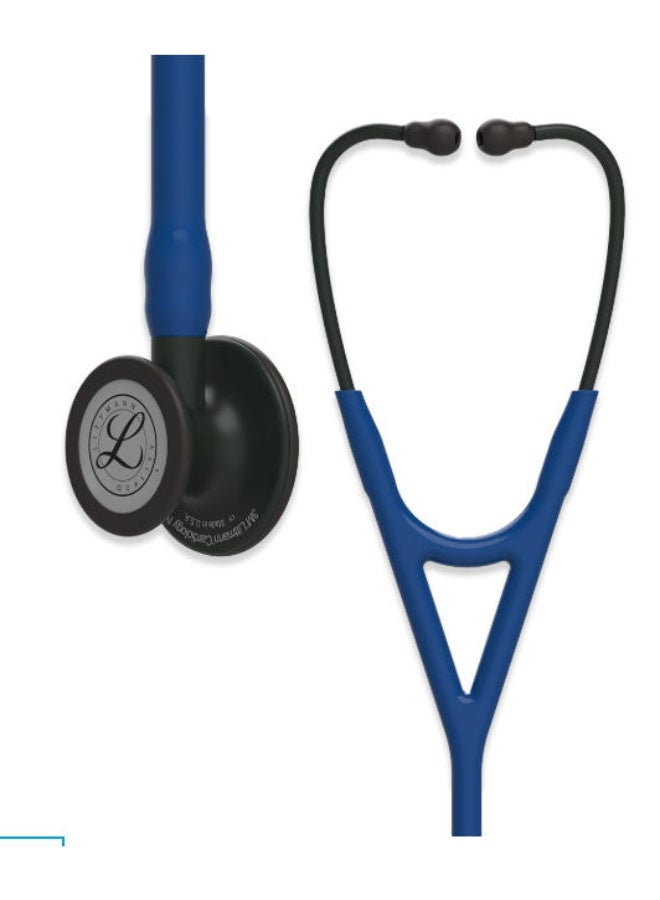 ثري أم ليتمان سماعة تشخيصية 3M™ Littmann® Cardiology IV™، 69 سم (أزرق داكن 6168) - Image 1